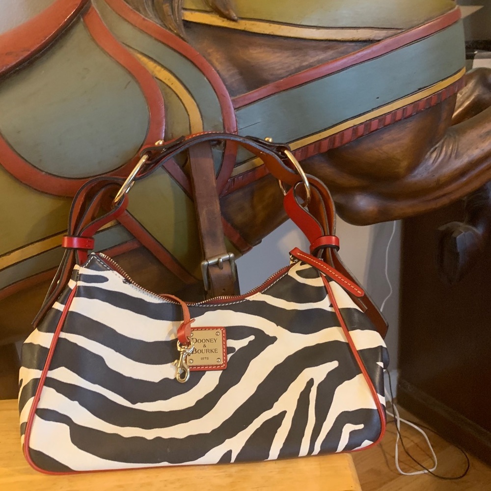 Dooney and Bourne zebra bag
